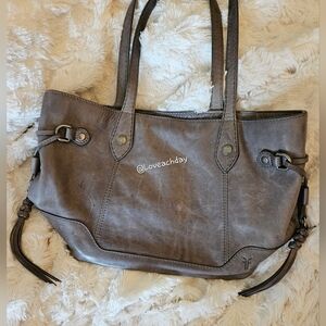 💛 Frye Gray Leather Tote Bag